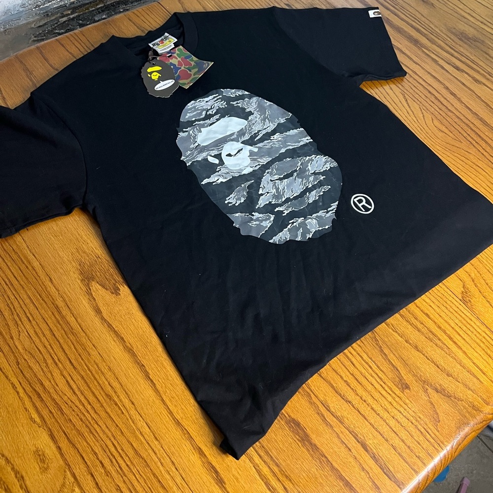 Bape Black and Gray Dress Shirt